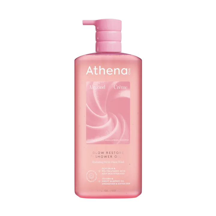 Glow Restore Shower Oil V8 Almond Crème